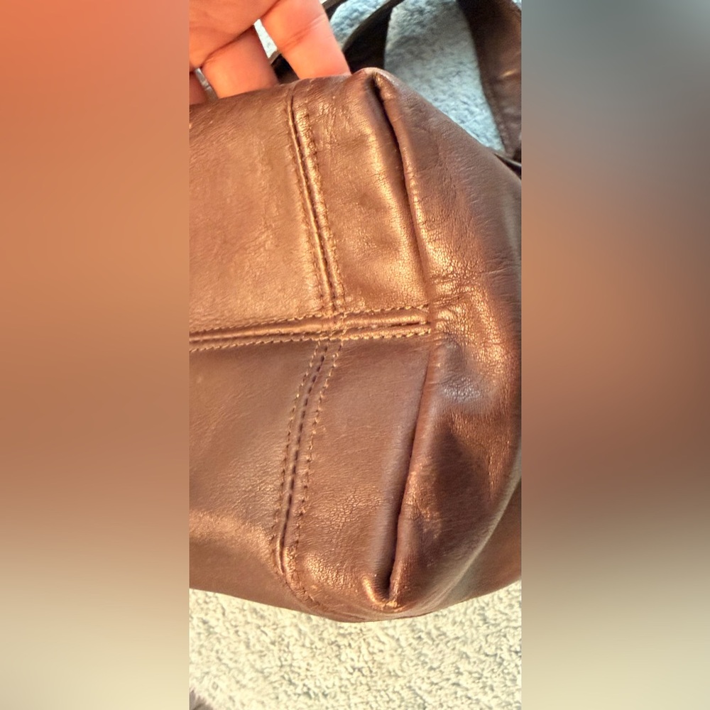 Coach Waverly Brown Leather Tote Bag - Picture 13 of 15